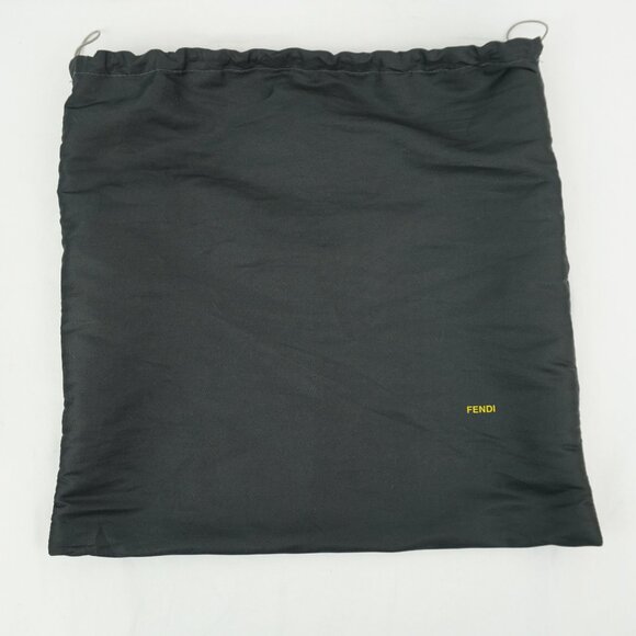 Preowned Fendi Women's Canvas Zucchino Boston Travel Bag In Beige & Brown - Picture 9 of 14